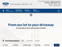 Tablet Screenshot of kenesawmotorco.com
